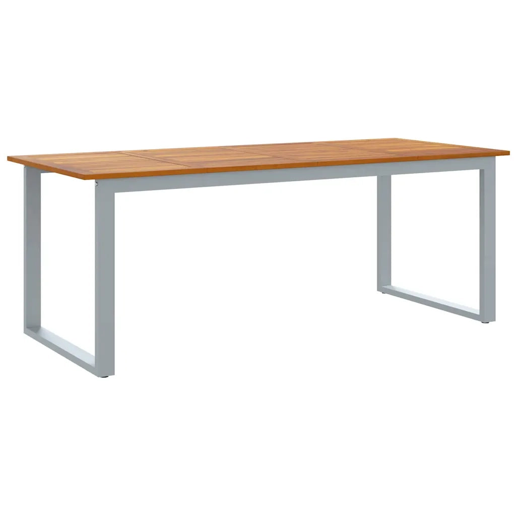 Set da Pranzo per Giardino 7 pcs Grigio