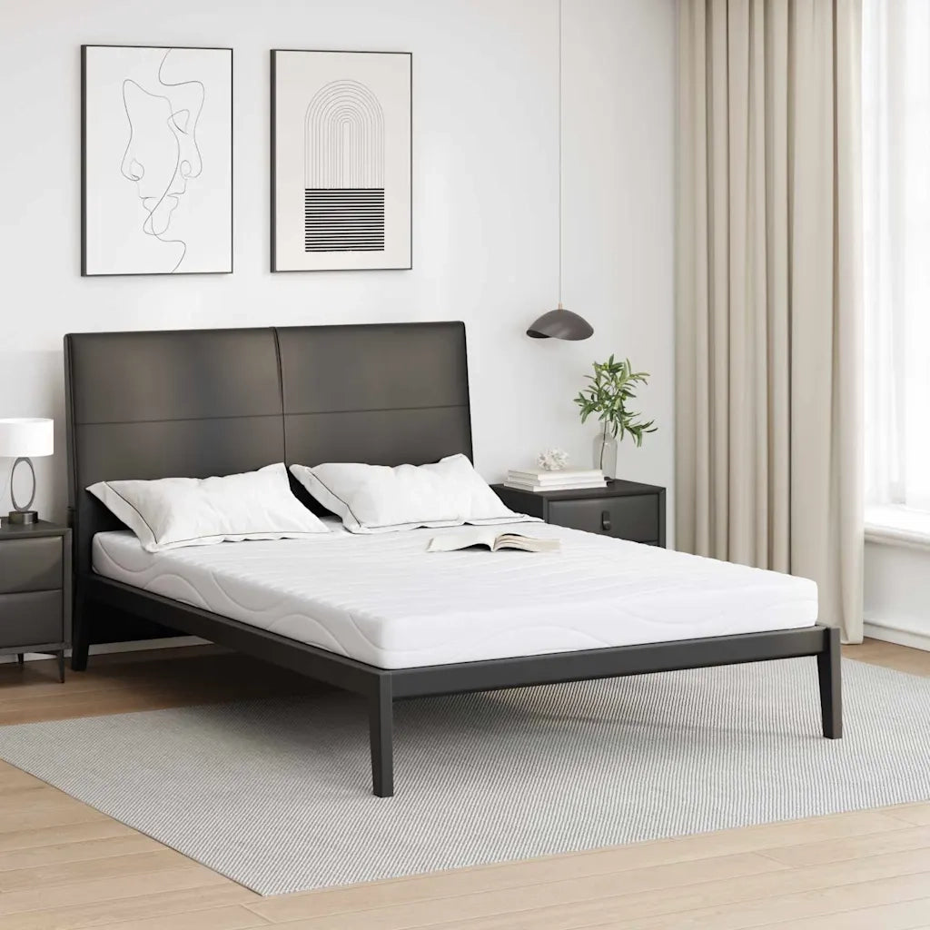 Materasso-Materasso per letto Bianco 140 x 200 cm Tessuto Jacquard 487412
