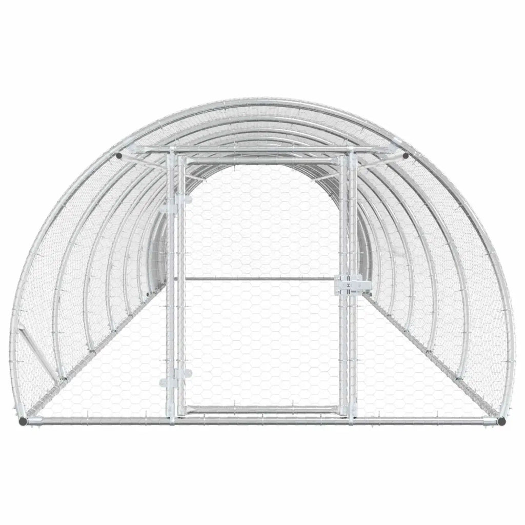 Pollaio Argento 800 x 150 x 100 cm Acciaio zincato 3434668