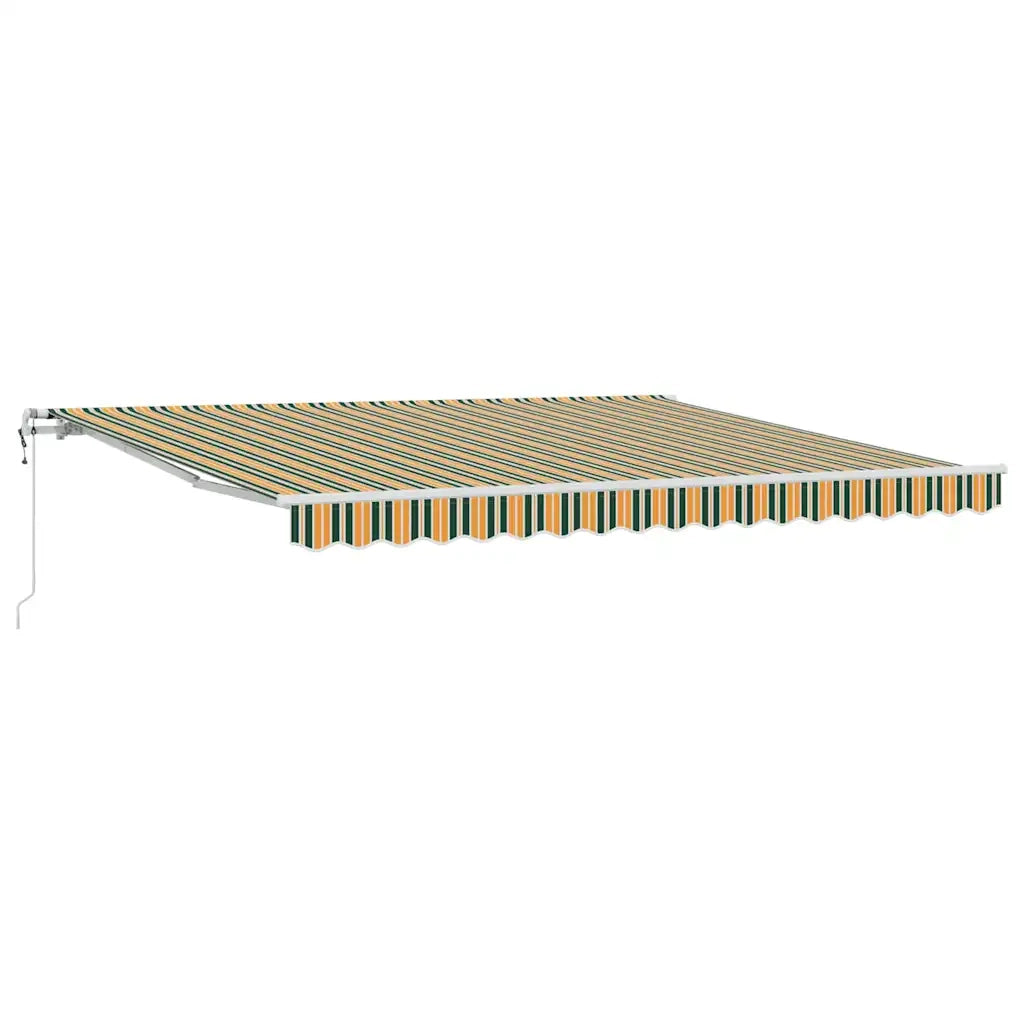 Tettuccio Elettrico Retrattile Verde e giallo 400 × 350 cm 3330833