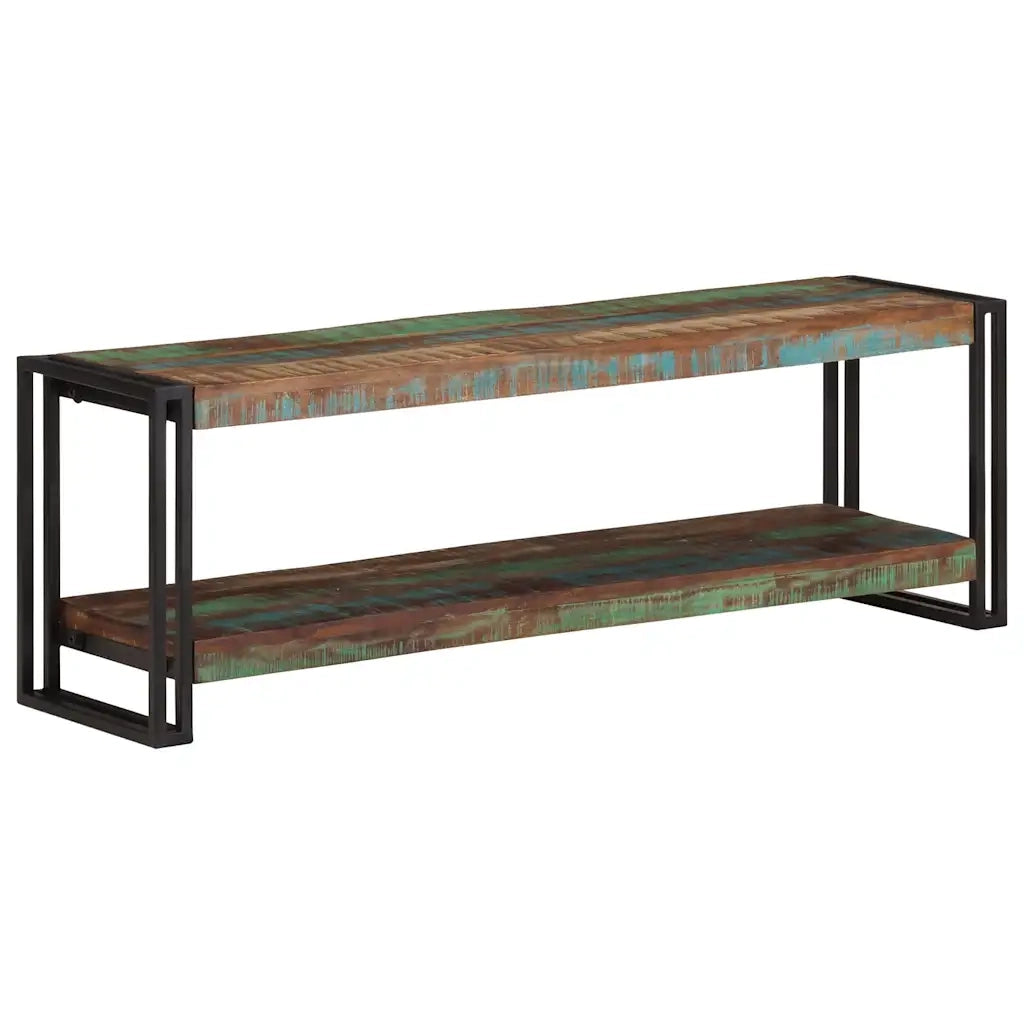 Mobile Porta TV 120x30x40 cm in Legno Massello di Recupero 320681