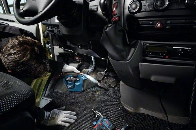 Bosch GAS 10,8 V-LI aspirapolvere senza filo Blu Senza sacchetto