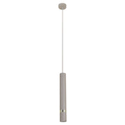 Lampada a sospensione tubo cashmere oro GU10 Milagro