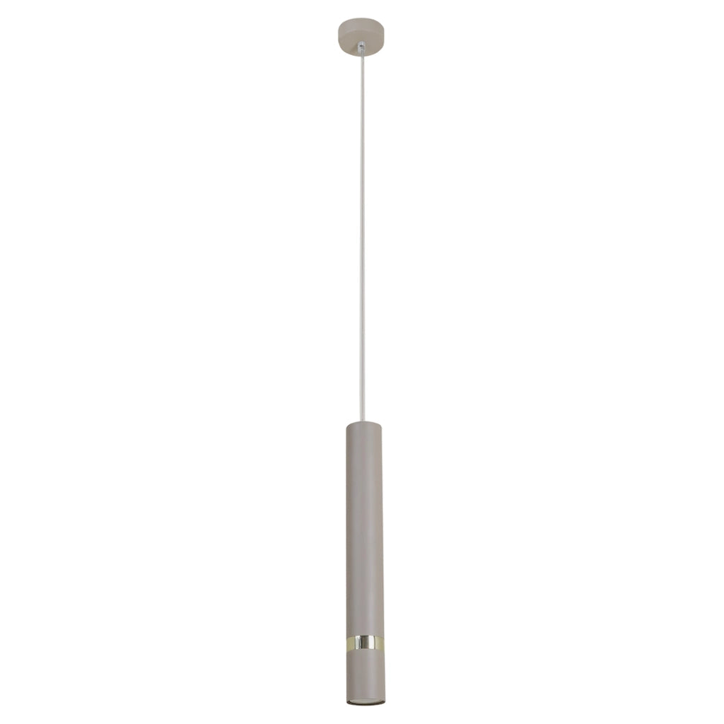 Lampada a sospensione tubo cashmere oro GU10 Milagro