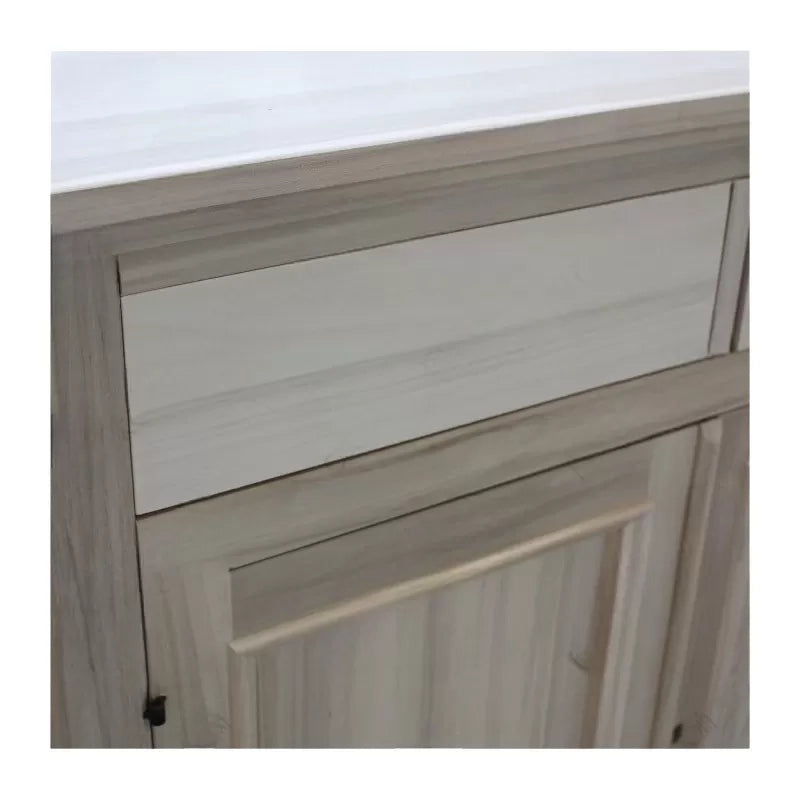 Credenza 4 porte 4 cassetti legno grezzo 198x50x107 (1620) - Mobili 2G
