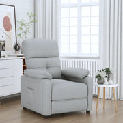 Poltrona Reclinabile in Tessuto Grigio Chiarocod mxl 134603