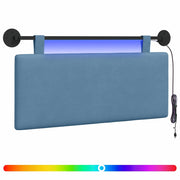 Testiera | Testata sospesa Con luce LED Blu Tessuto in Cords