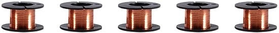 5 set di fili di rame verniciati 0,1 mm 15 m filo magnetico verniciato lunghezza filo di riparazione