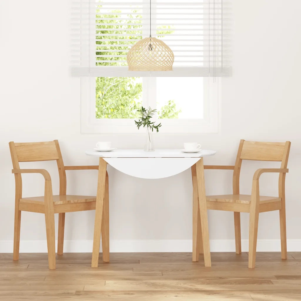 Sedie da Pranzo 2 pz Naturale in Legno Massello di Hevea