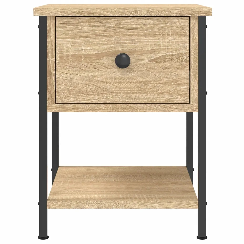 Comodino | Armadio da Notte | Mobiletto da notte Rovere Sonoma 34x35,5x45 cm in Legno Multistrato