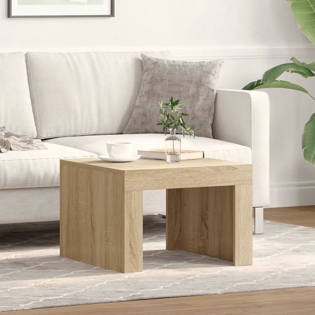 Tavolino da Salotto Rovere Sonoma 50x50x35 cm in Truciolato 808552