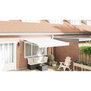 Tenda da Sole-Tenda parasole per balcone Bianco 300 x 250 x 165 cm Poliestere 476812