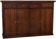Credenza madia buffet mod Lia in legno arte povera noce scuro