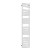 Radiatore scaldasalviette da bagno con pannelli piatti in acciaio 160 x 40 cm bianco 03_0010437