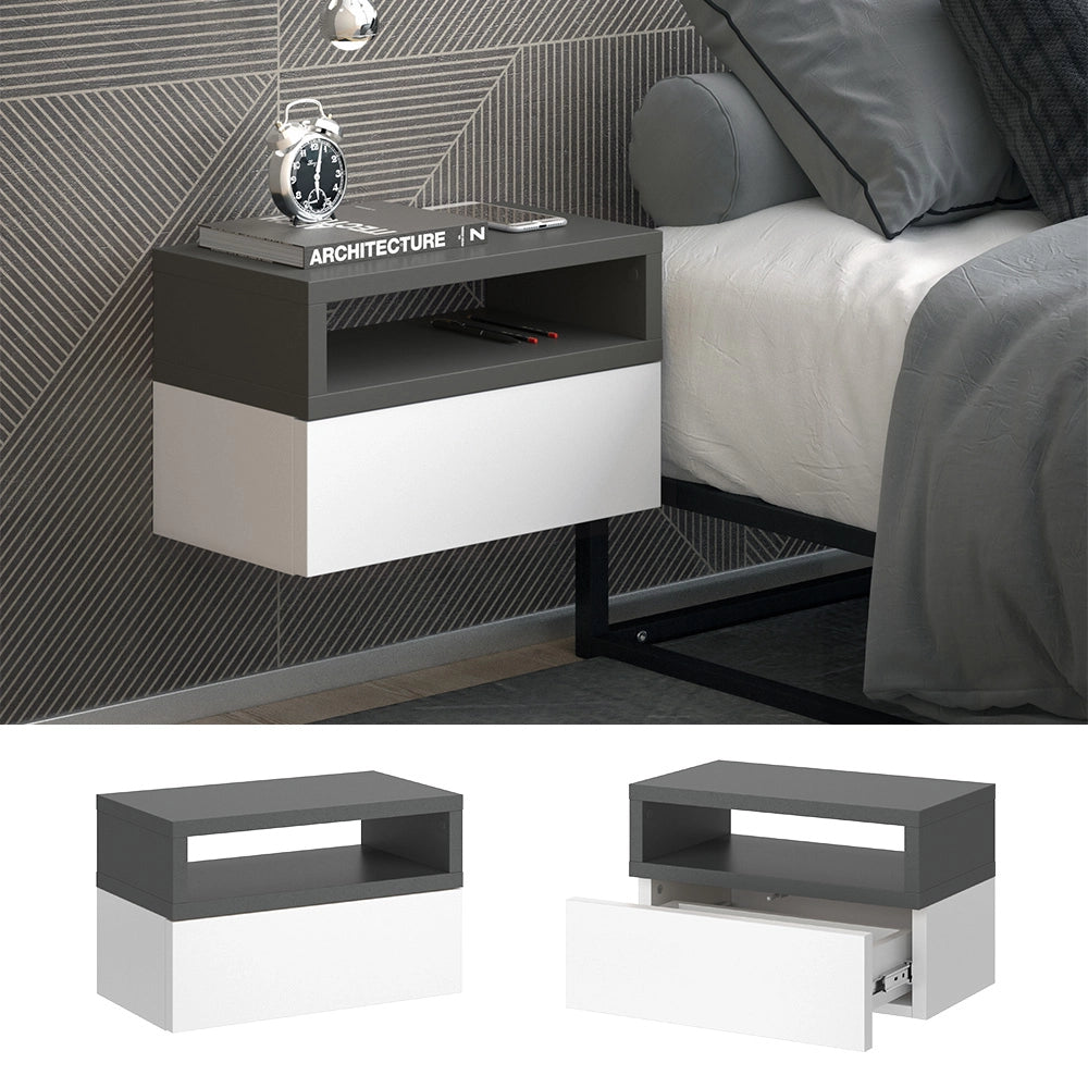 Vicco Comodini camera da letto Antracite 45 x 28 cm