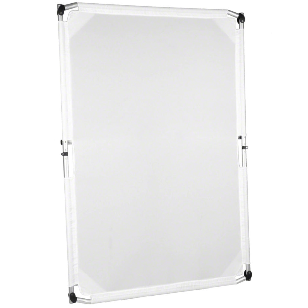 Vela a luce diffusa - 100 x 150 cm - Con telaio pieghevole in alluminio e borsa - Riflettore per fotografia in studio e in esterni