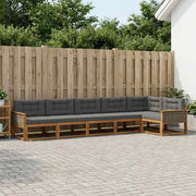 Set di divani da esterno 6 pz Naturale e Antracite 3382600
