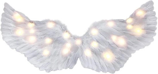 Costume da farfalla con illuminazione LED - Modalità di illuminazione - Ali trasparenti - Cintura elastica - Ideale per feste di travestimento - Accessorio da attenzione - Costume da travestimento
