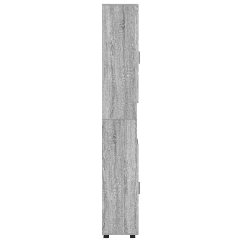 Set di Armadi da Bagno TULUM Grigio Sonoma 37 x 31,5 x 203 cm