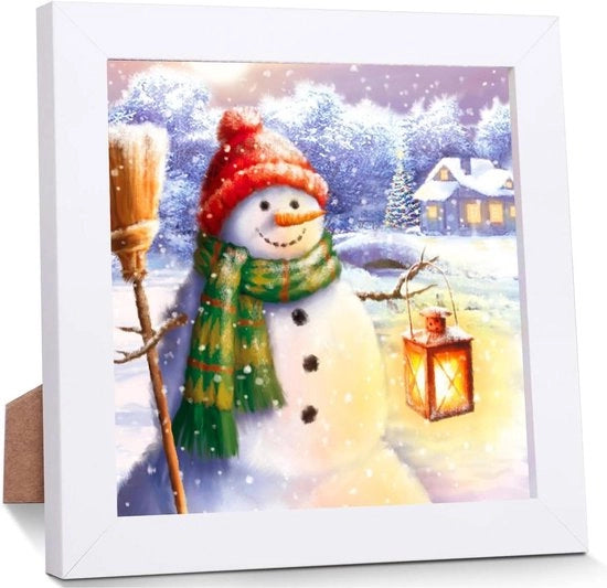 Decorazione di Natale in Legno con Set di Diamanti Animali - Decorazione Artistica Artigianale per Camera da Letto e Soggiorno