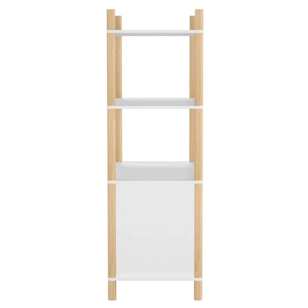 Credenza Bianca 80x40x121 cm in Legno Multistrato cod mxl 12290