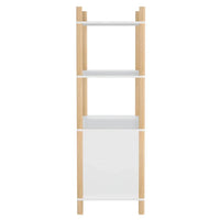 Credenza Bianca 80x40x121 cm in Legno Multistrato cod mxl 12290