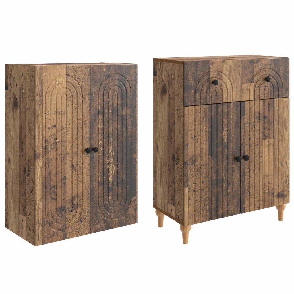 Set di armadi 2 pcs 66 x 34,5 x 90 cm Legno ingegnerizzato