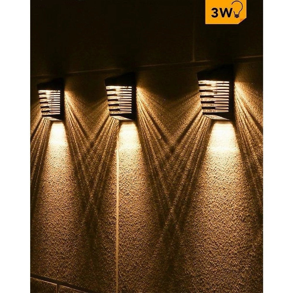 Trade Shop - Applique Led Ricaricabile 3watt Con Pannello Solare Ip65 Luce 3000k 6500k Yh0614 -