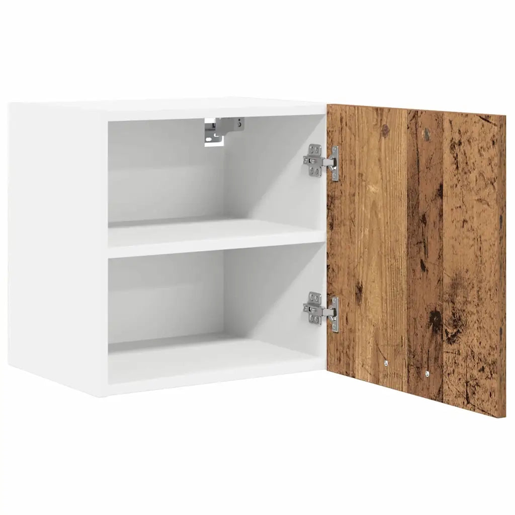Armadio pensile 2 pcs Legno Antico e Bianco 40 x 31 x 40 cm 884143