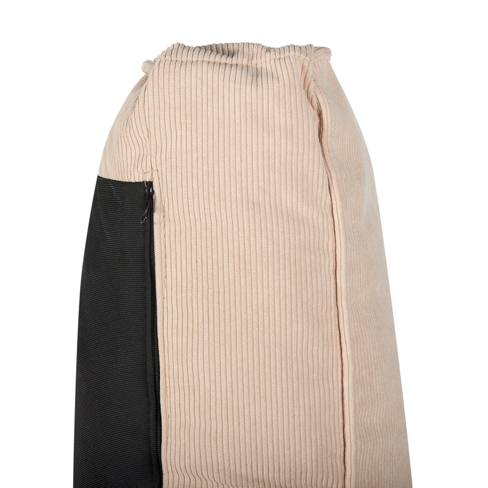 Divano in Velluto beige a 3 Posti con Cuscini decorativi con braccioli colore beige per divano a 3 posti stile moderno salotto