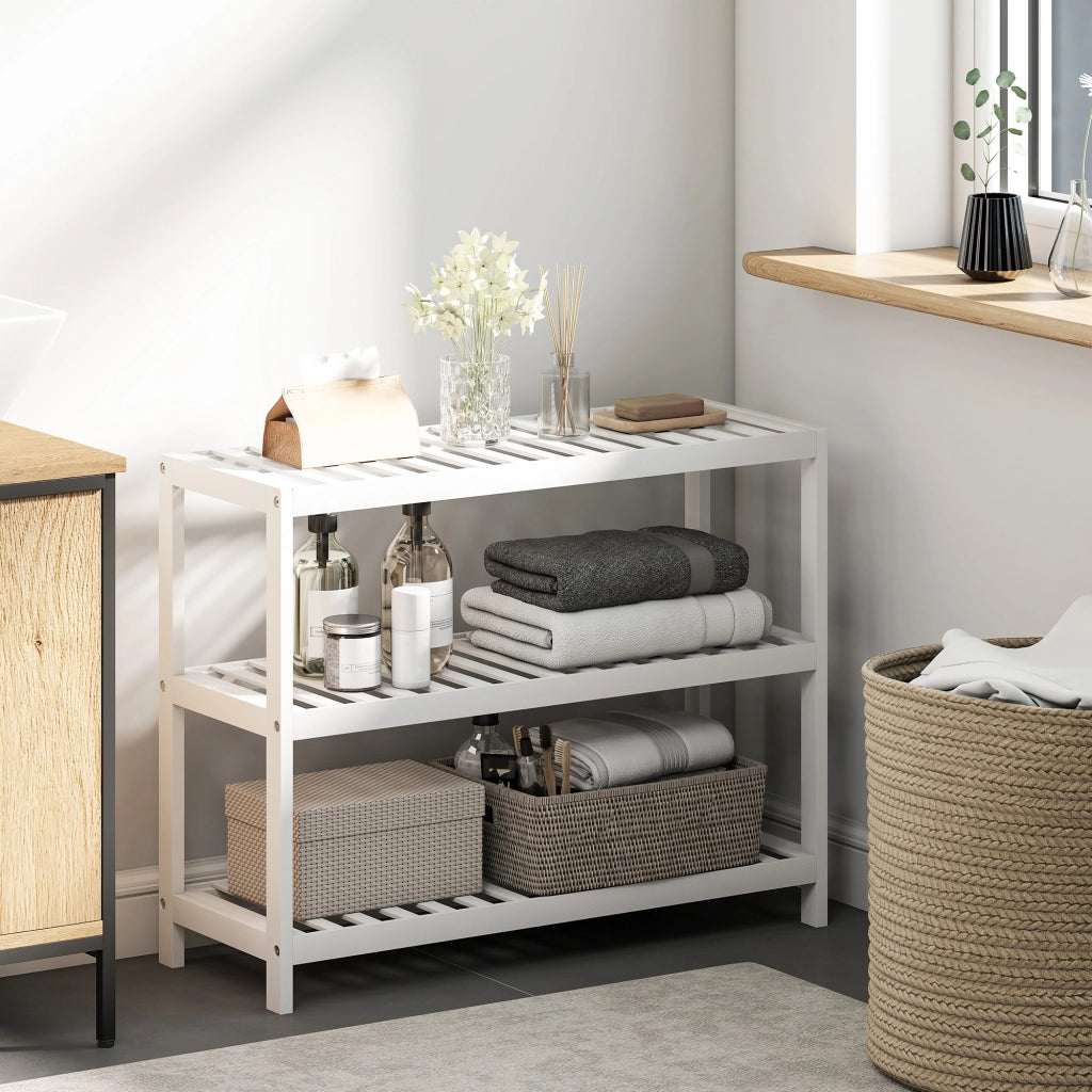 Libreria a 3 livelli in bamb¨´ ¨C Zephmum ¨C Bianco