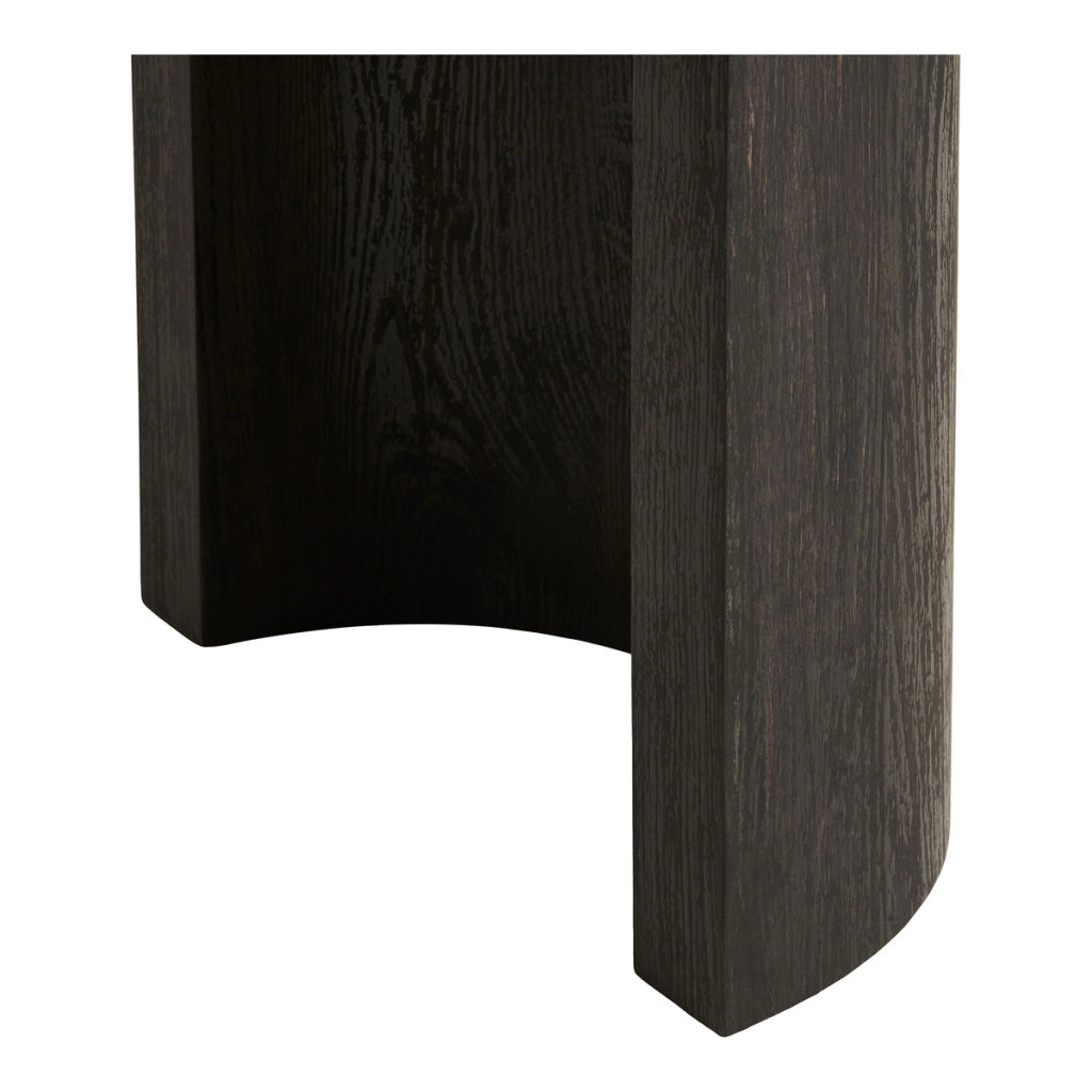 Consolle Bibione in MDF marrone scuro con gambe in legno 114x38x75 cm