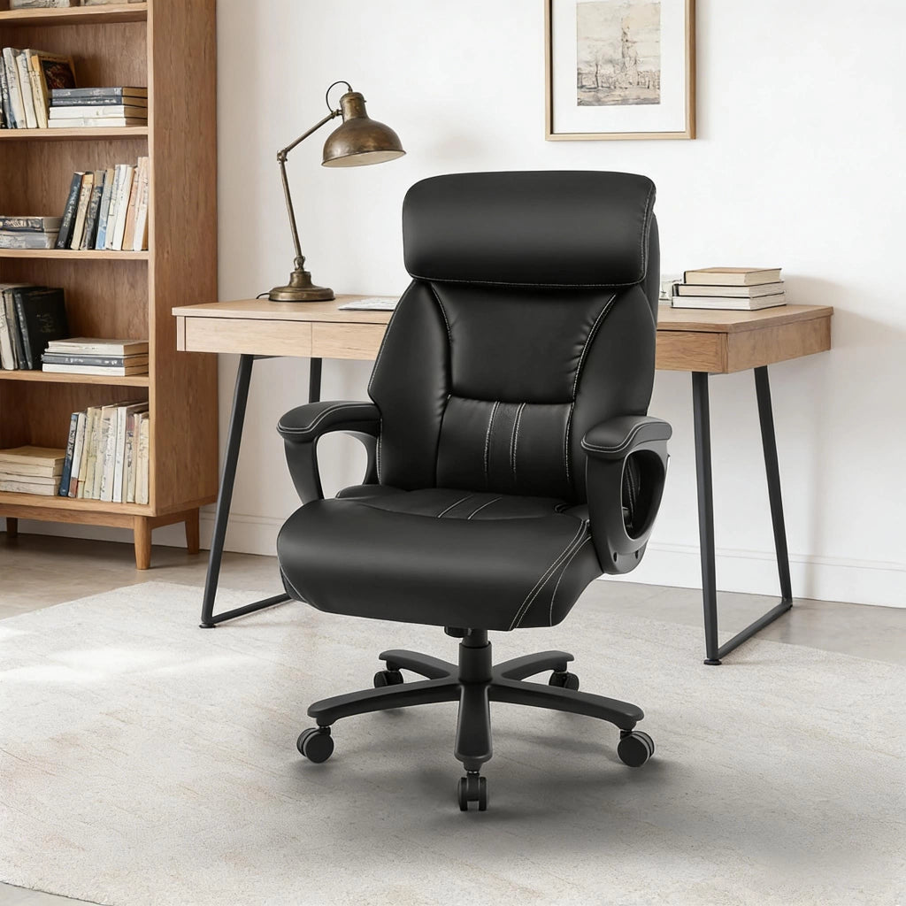SEDIA UFFICIO Ergonomica 86x72x127 cm Nera in Metallo e PU