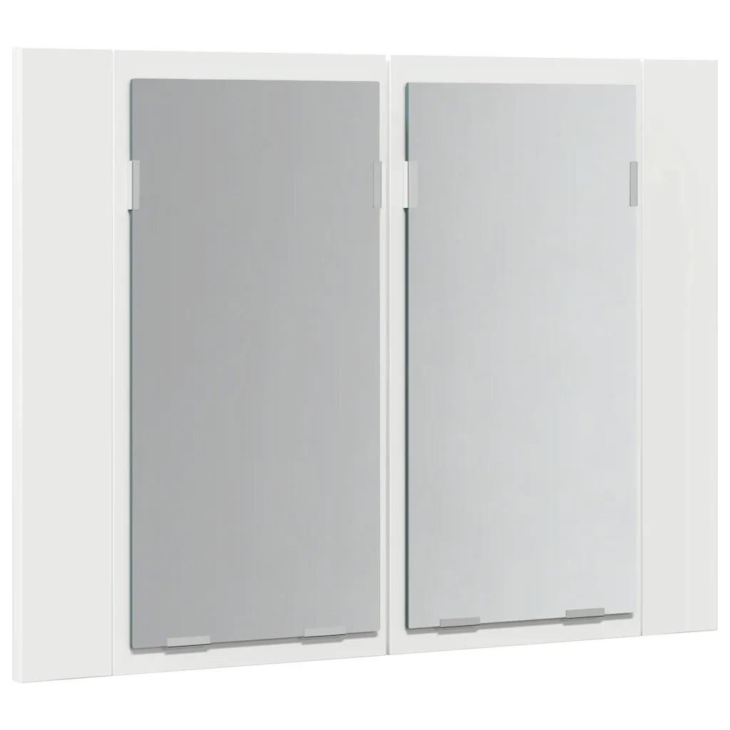 Armadietto a Specchio con Luci LED Bianco 60x12x45 in Acrilico 804956