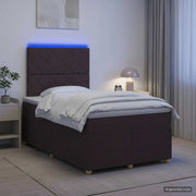 Letto box spring con materasso Marrone Scuro 120 x 190 cm 3455311