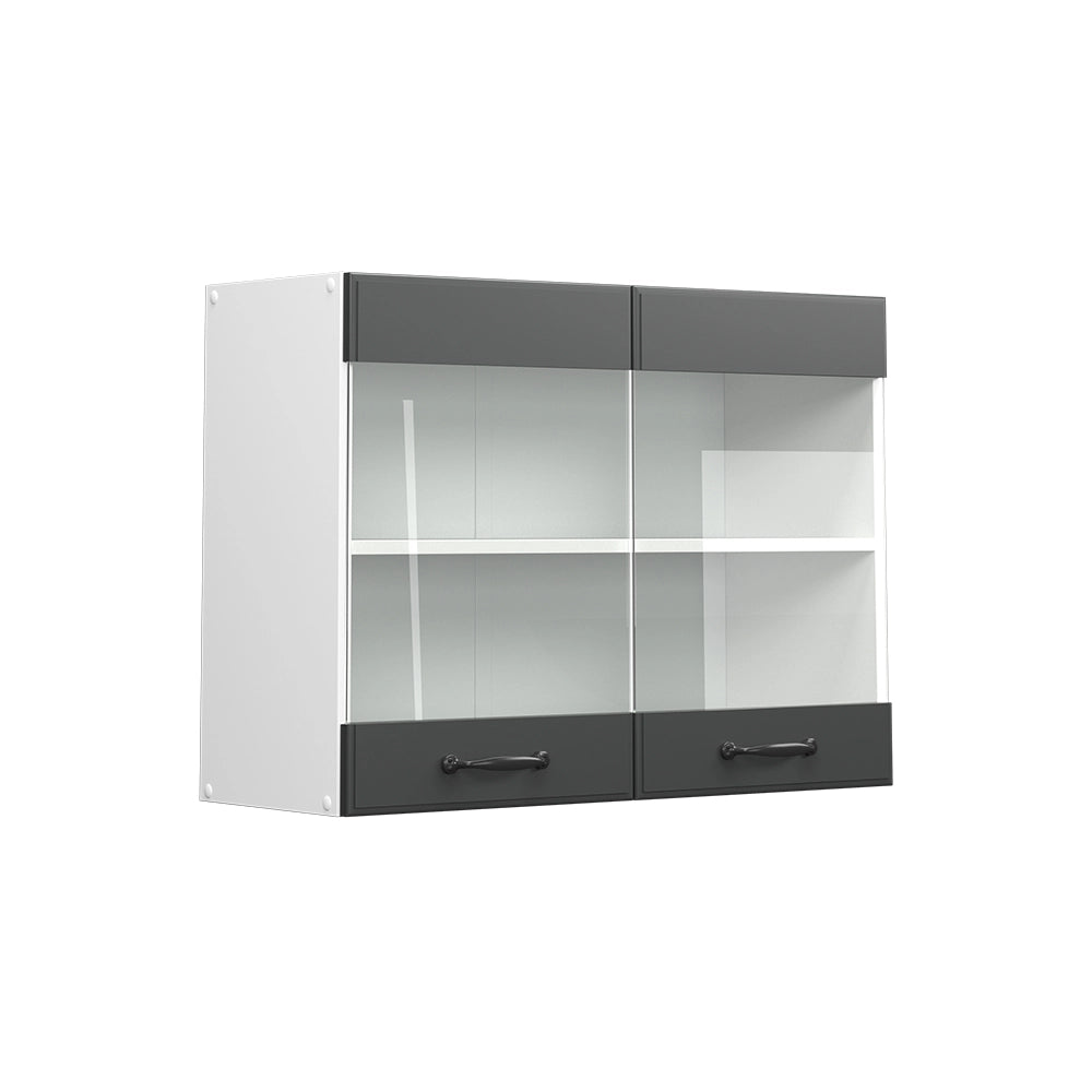 Vicco Frontale cucina Antracite casa di campagna 79.2 x 59 cm frontale del mobile per pensile con vetro