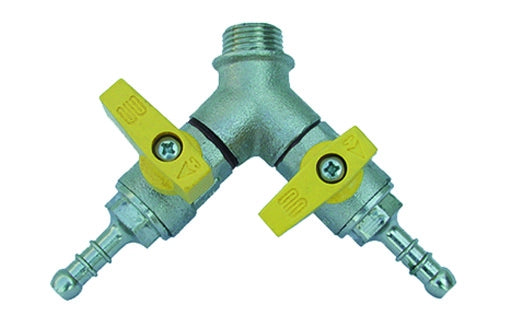 BOLLA MASCHIO CON VALVOLA A SFERA PORTAGOMMA- 1/2 x 0,9 Gpl DN 15- ENOLG- pezzi 1