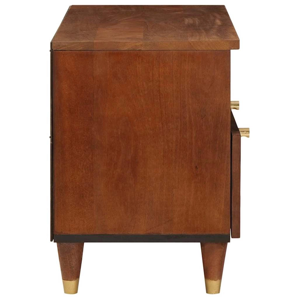 Mobile porta TV rettangolare moderno con spazio contenitore 70 x 33,5 x 46 cm in legno di mango marrone 02_0057899