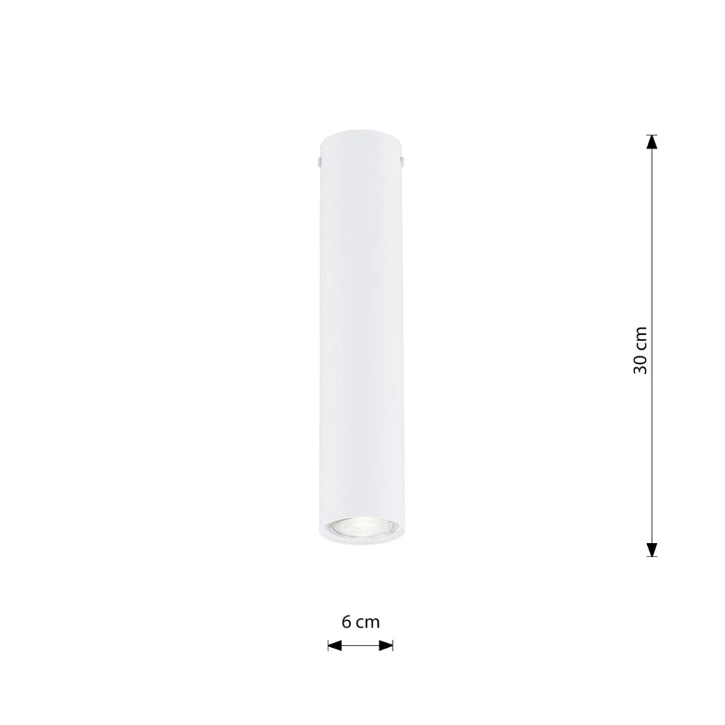 Spot soffitto rotondo bianco 30cm 1xGU10 Emibig TECNO