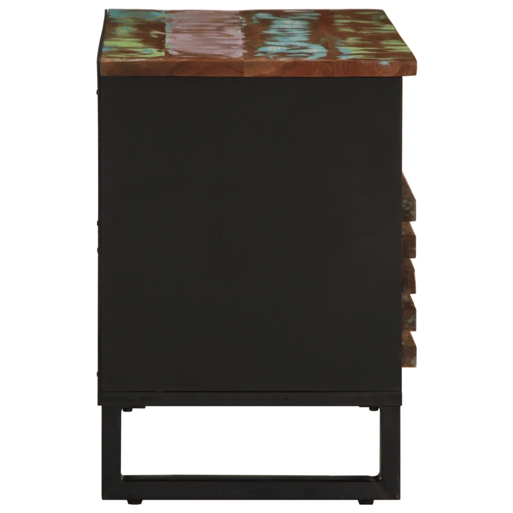 Mobile Porta TV 80x34x46 cm in Legno Massello di Acacia