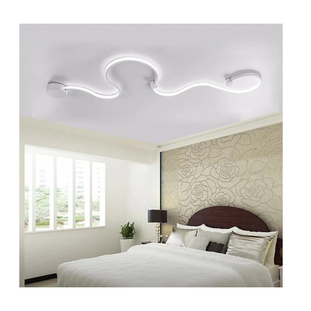 Trade Shop - Applique Led 28 W Lampada Parete A Nastro Bianco Luce Calda Fredda Naturale E69-b - -bianco Freddo      -