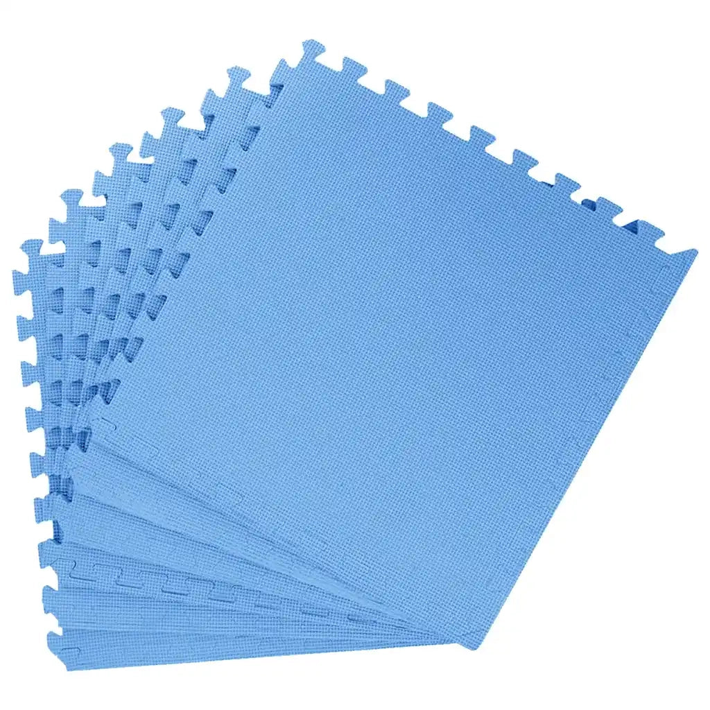 Tappetino a Incastro 12 pz 4,32 m² in Schiuma EVA Blu 92465