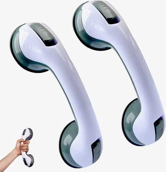 Maniglia per doccia senza foratura - Maniglia per bagno con morsetto per bambini e anziani (verde) maniglia con morsetto