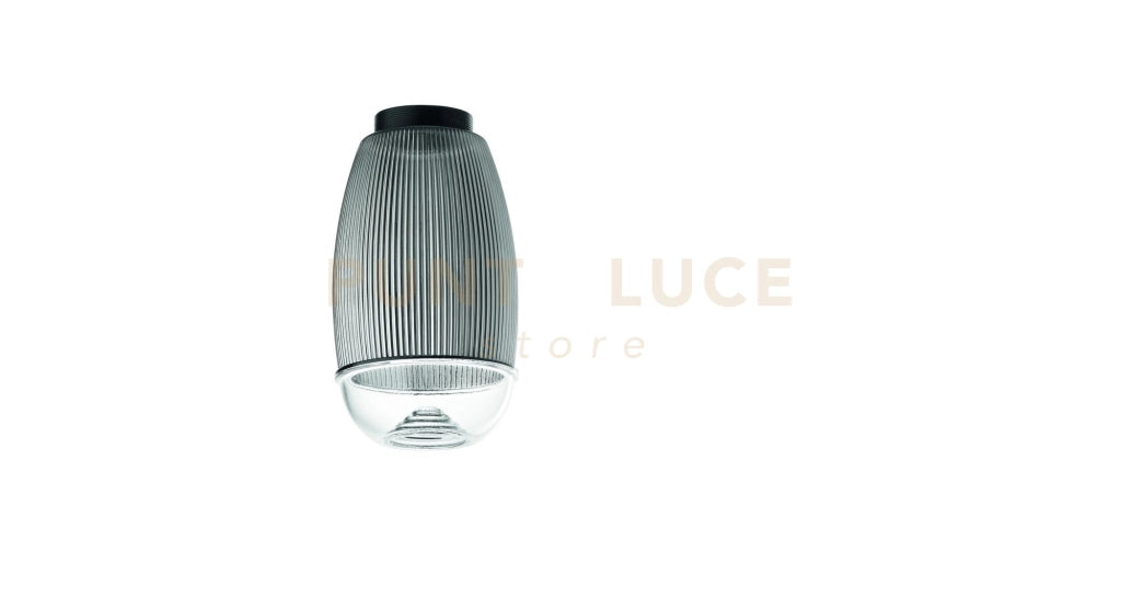 SOLO VETRO FUME' EKOS D.12CM H.20,8CM BASE ACQUISTABILE SEPARATAMENTE