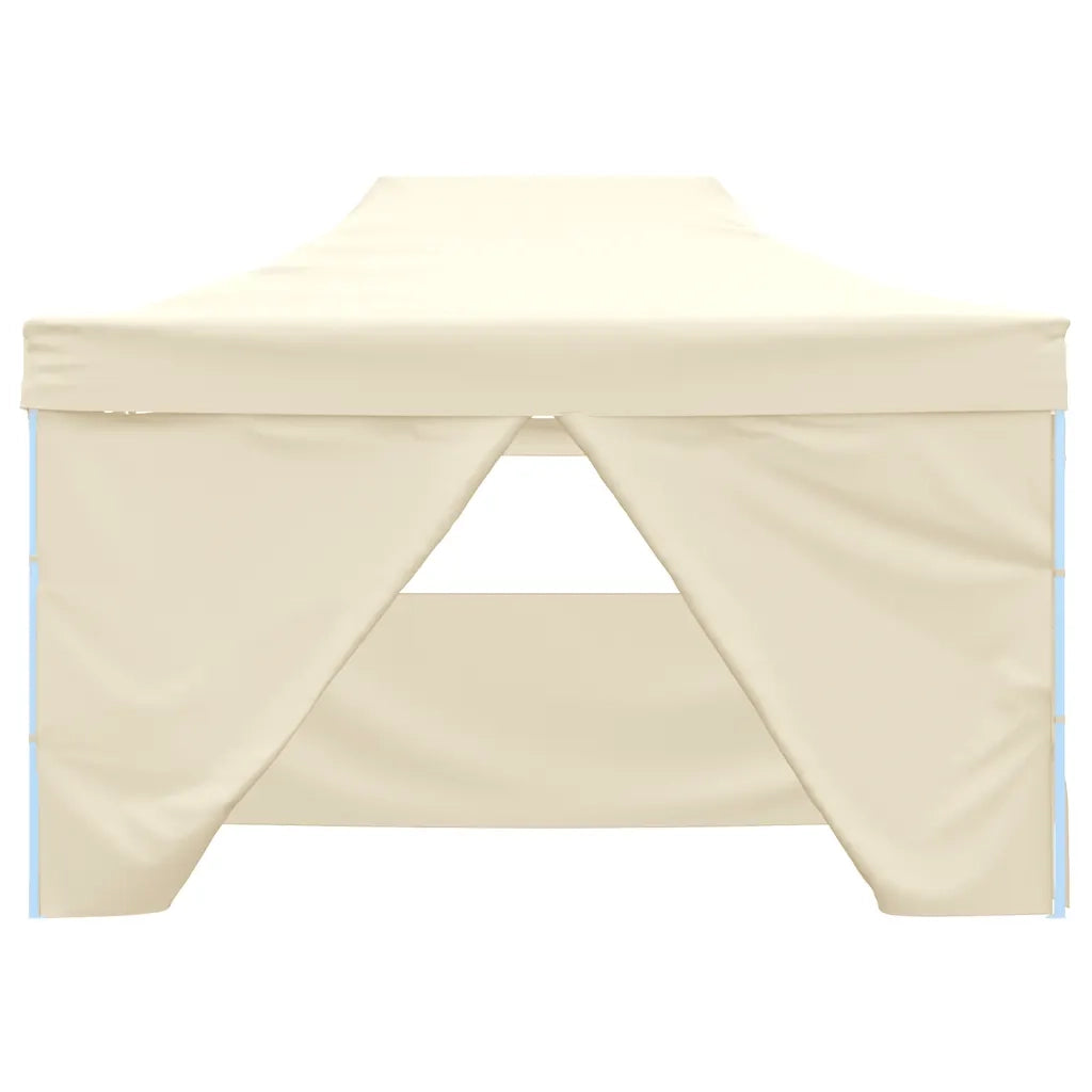 Gazebo Professionale Pieghevole con 4 Pareti 3x4m Acciaio Crema cod mxl 48963