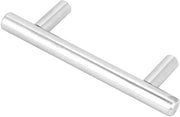 Tappi di apertura per cassetti in acciaio inossidabile - Maniglie per mobili - Tappi per cassetti - Forze di apertura per cucina - Aggiornamento elegante - 100 mm - Tappi per mobili