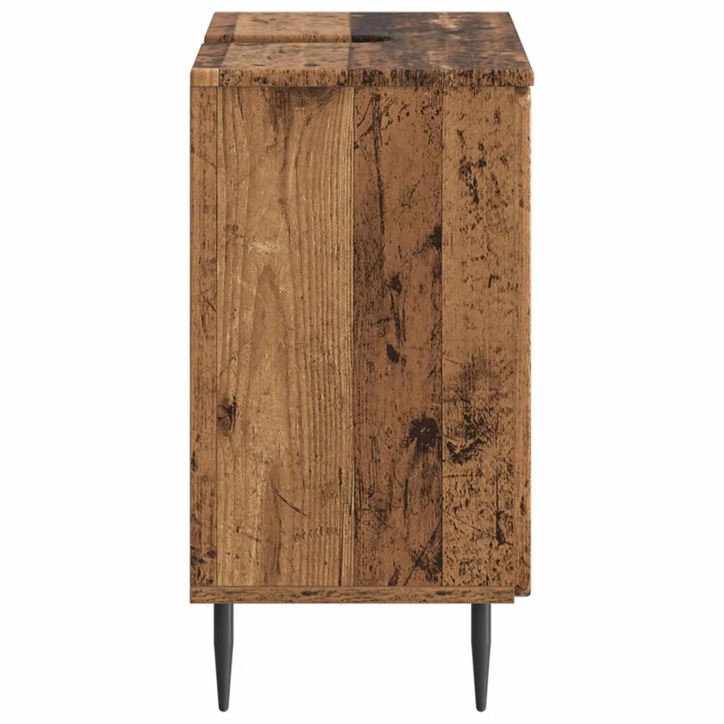 Armadio per Lavabo da Bagno ZWOLLE Legno antico 896353