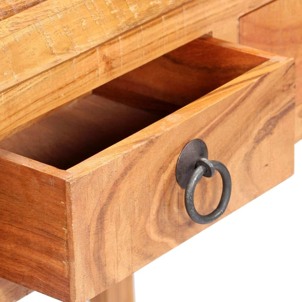 Scrivania per computer/tavolo da lavoro 90 cm legno massello di acacia 0502104