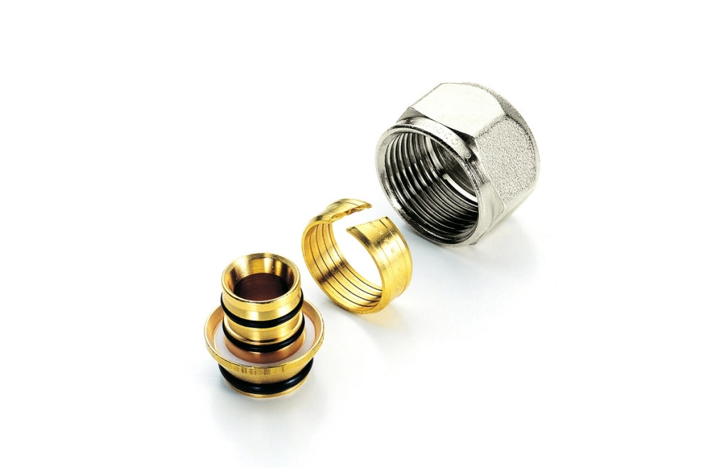 ADATTATORE PER TUBO MULTISTRATO NICHELATO- 20 x 2.25 - 3/4 x 18- TIEMM- pezzi 10