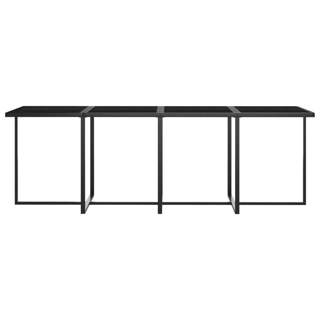 Set da Pranzo da Giardino 9 pz con Cuscini in Polyrattan Grigio cod mxl 37775